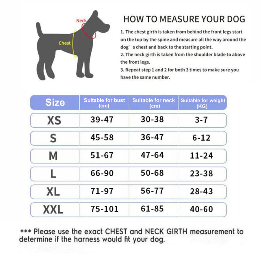 No Pull Dog Harness - Reflective Breathable Vest