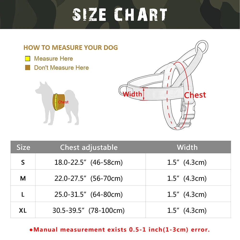 Personalized Tactical Dog Harness - Reflective