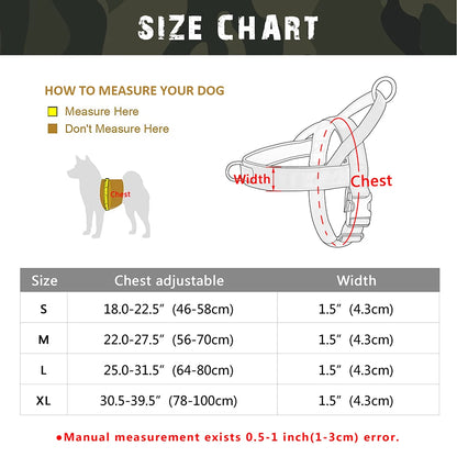 Personalized Tactical Dog Harness - Reflective