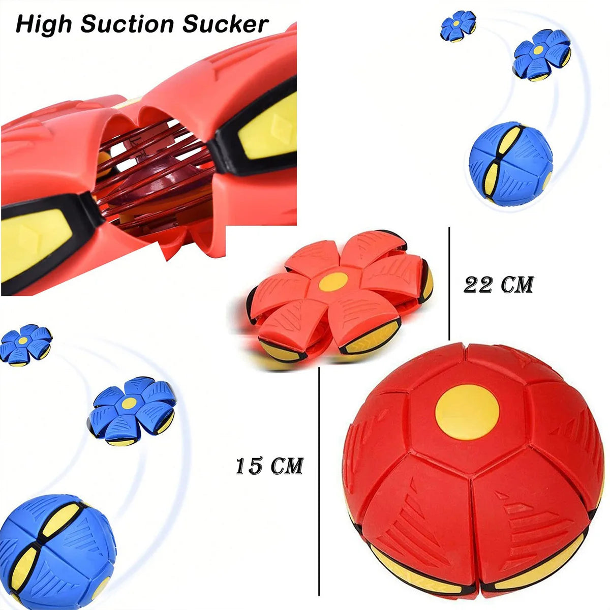 Magic Flying Saucer Ball - Bouncing Pet Toy
