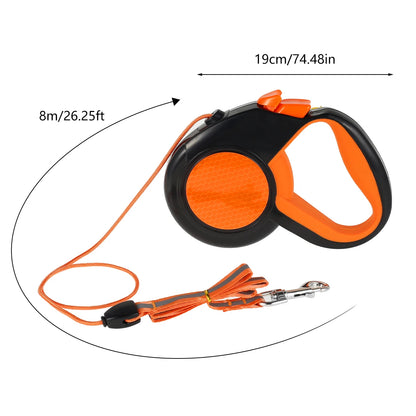 8M Retractable Dog Leash - Heavy Duty