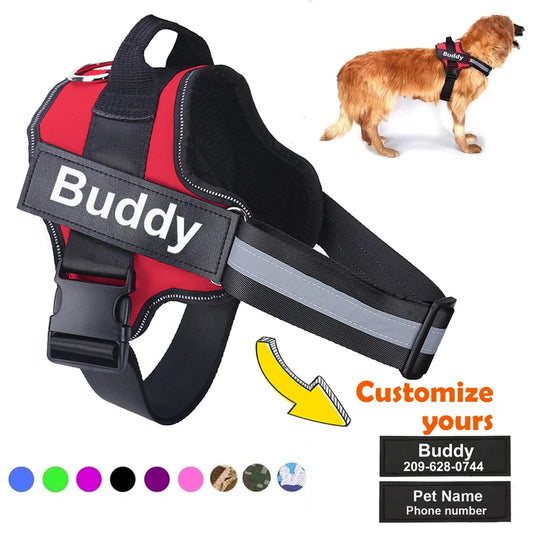 No Pull Dog Harness - Reflective Breathable Vest