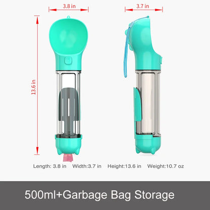 Portable Pet Water Bottle - Travel Dispenser