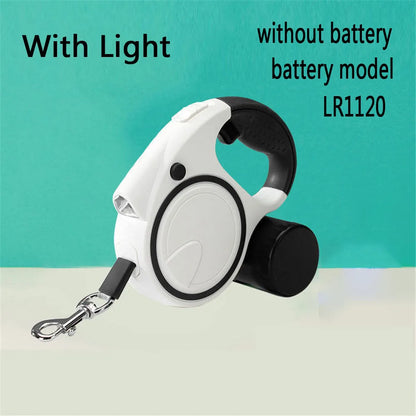 Retractable Dog Leash with LED & Waste Bags - 5M