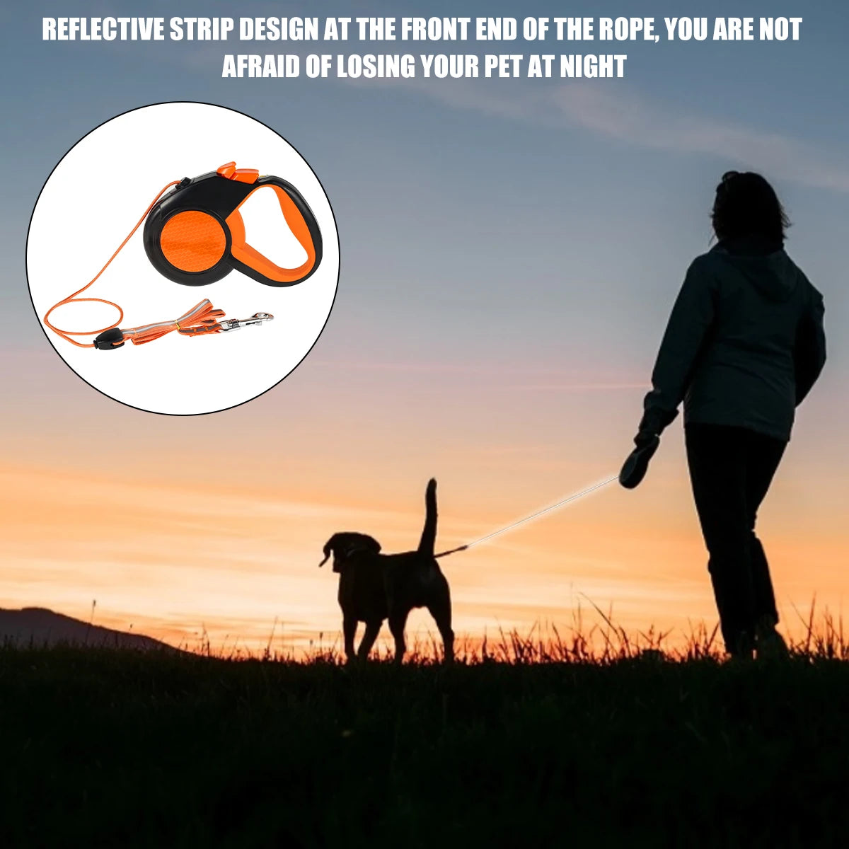8M Retractable Dog Leash - Heavy Duty
