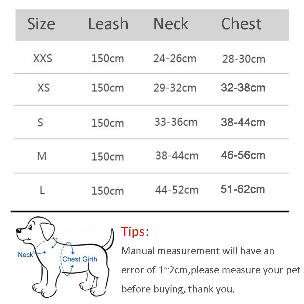 Small Dog Harness & Leash Set - Adjustable Vest