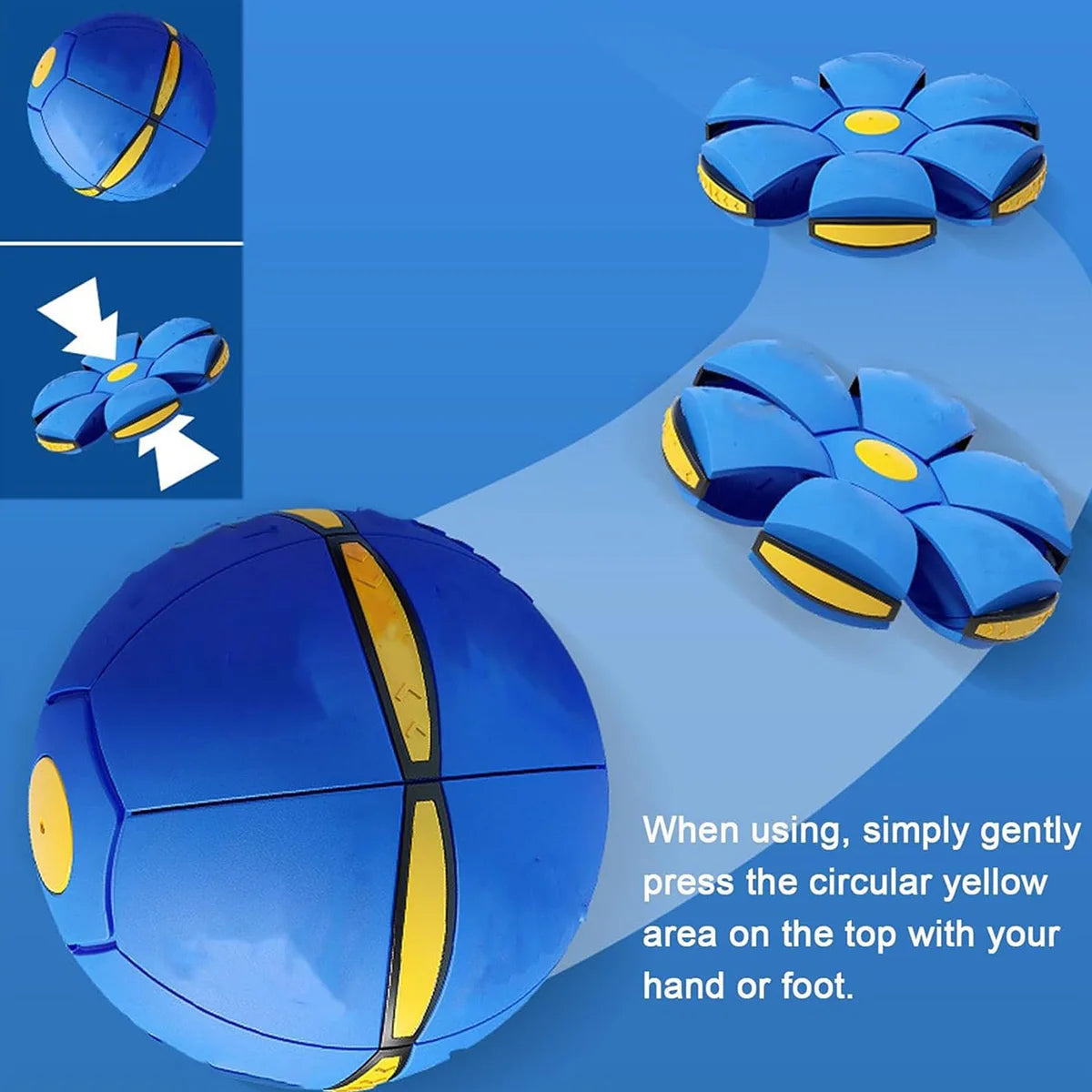 Magic Flying Saucer Ball - Bouncing Pet Toy