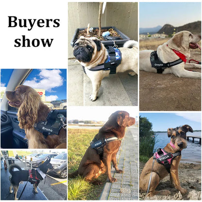 No Pull Dog Harness - Reflective Breathable Vest