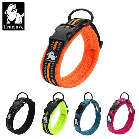 Adjustable Mesh Padded Dog Collar - 3M Reflective