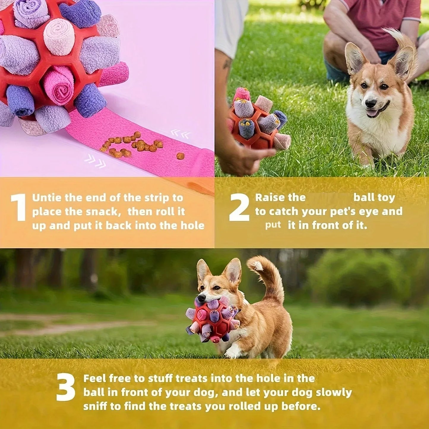 Pet Sniffing Ball - Interactive Puzzle Toy