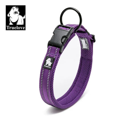 Justerbart polstret hundehalsbånd i mesh - 3M Reflekterende