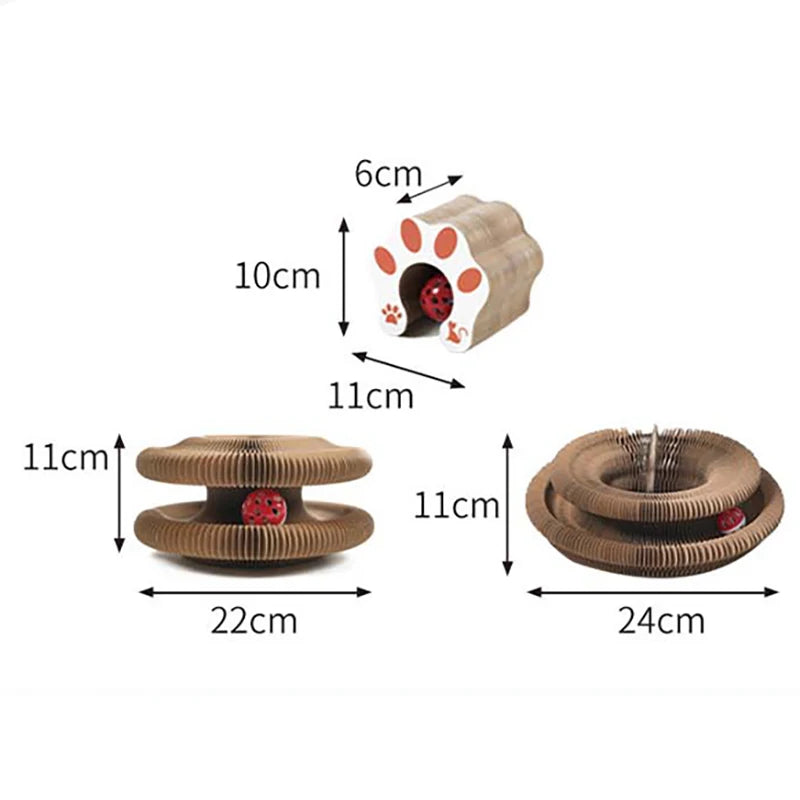 Cat Scratch Board with Ball - Climbing Frame