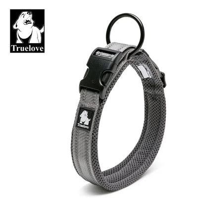 Justerbart polstret hundehalsbånd i mesh - 3M Reflekterende