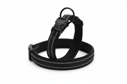 Justerbart polstret hundehalsbånd i mesh - 3M Reflekterende