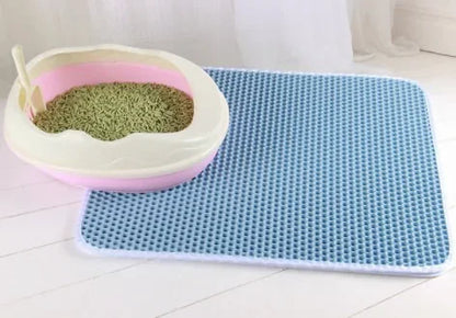 Double Layer Cat Litter Mat - Waterproof & Washable