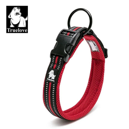 Justerbart polstret hundehalsbånd i mesh - 3M Reflekterende
