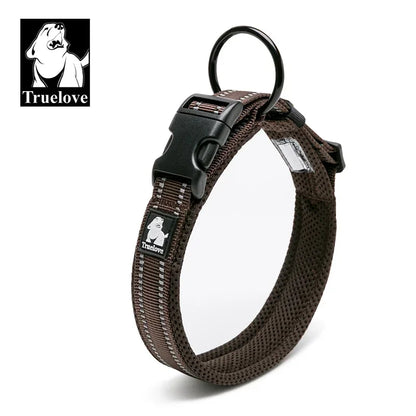 Justerbart polstret hundehalsbånd i mesh - 3M Reflekterende