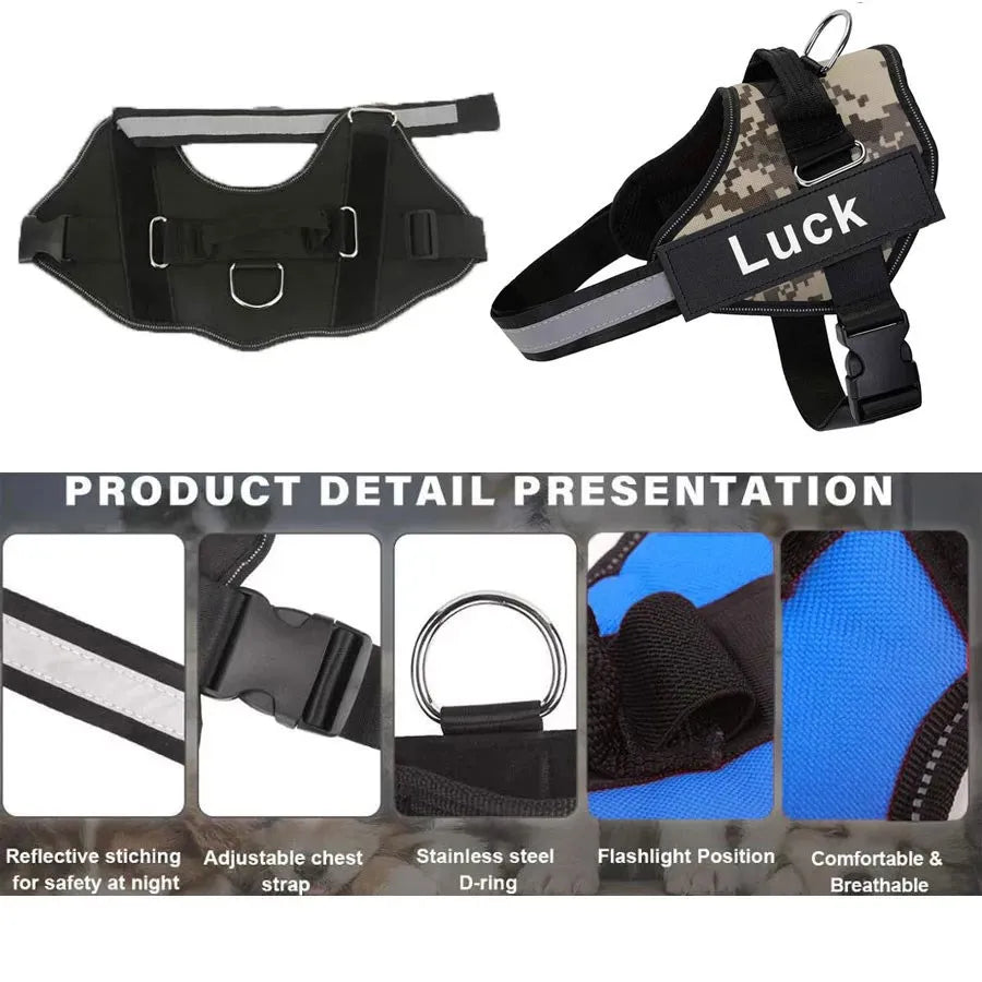 Adjustable Dog Harness - Reflective Breathable Vest